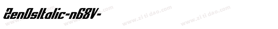 ZenOsItalic-n68V字体转换