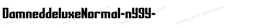 DamneddeluxeNormal-nY9Y字体转换