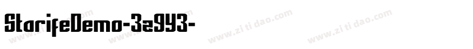 StarifeDemo-3z9Y3字体转换