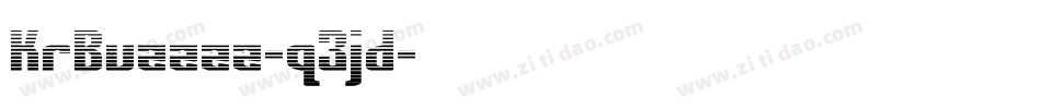 KrBuzzzz-q3jd字体转换