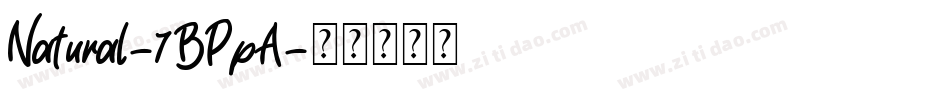 Natural-7BPpA字体转换