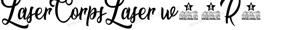 LaserCorpsLaser-w13R8字体转换