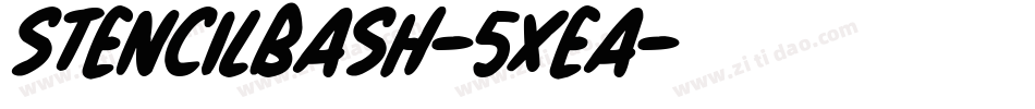 StencilBash-5Xea字体转换