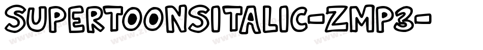 SuperToonsItalic-ZMp3字体转换