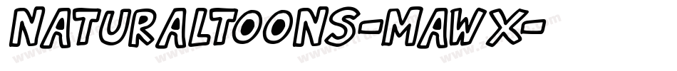 NaturalToons-MaWx字体转换