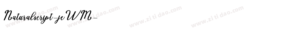 Naturalscript-jeWM字体转换