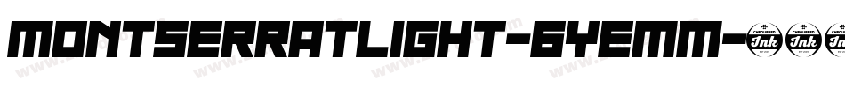 MontserratLight-6YemM字体转换