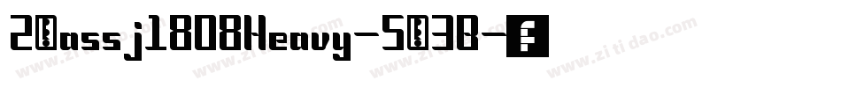 2Massj1808Heavy-5d3B字体转换
