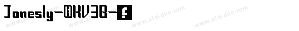 Jonesly-PKV3B字体转换 Jonesly-PKV3B字体转换