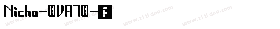 Nicho-MVA7P字体转换
