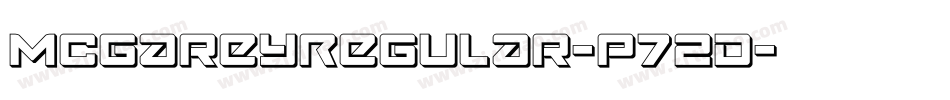 McgareyRegular-p72d字体转换