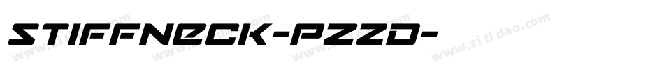 StiffNeck-pZzd字体转换 StiffNeck-pZzd字体转换