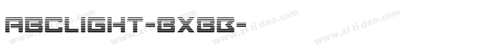 AbcLight-8X8B字体转换