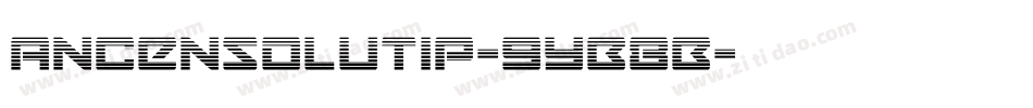 AncenSolutip-9YB8B字体转换