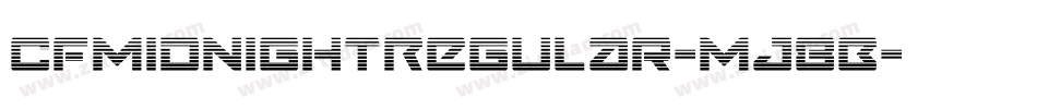 CfMidnightRegular-MJ8B字体转换