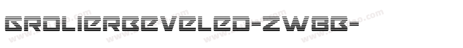 GrolierBeveled-ZW8B字体转换 GrolierBeveled-ZW8B字体转换