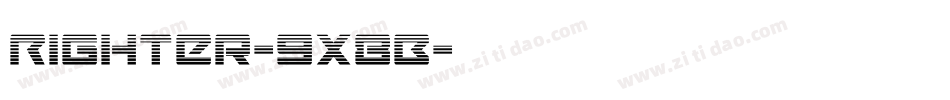 Righter-9X8B字体转换
