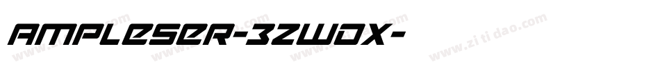 Ampleser-3zwoX字体转换