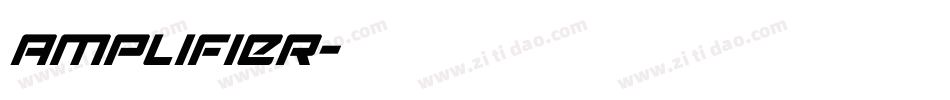 Amplifier字体转换