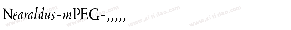 Nearaldus-mPEG字体转换