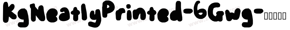 KgNeatlyPrinted-6Gwg字体转换