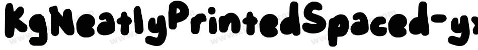 KgNeatlyPrintedSpaced-yxrm字体转换