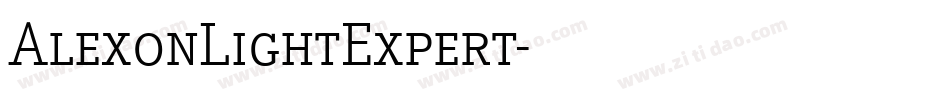 AlexonLightExpert字体转换