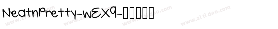 Neatnpretty-wEX9字体转换