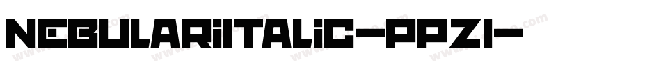 NebulariItalic-pPZ1字体转换