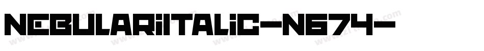 NebulariItalic-n674字体转换