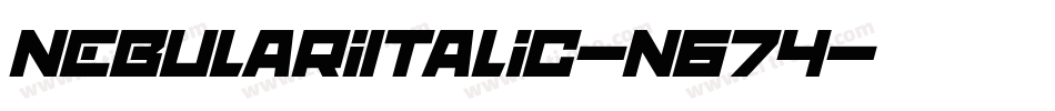 NebulariItalic-n674字体转换