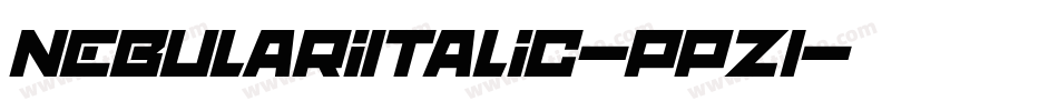 NebulariItalic-pPZ1字体转换
