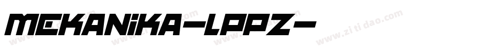 Mekanika-lPpZ字体转换