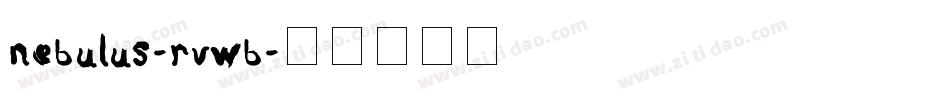 Nebulus-rvwB字体转换
