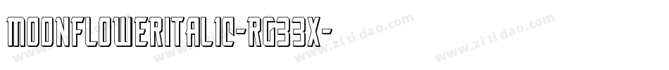 MoonFlowerItalic-rg33x字体转换