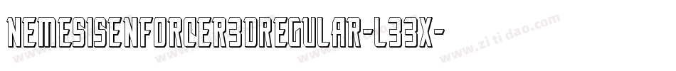 NemesisEnforcer3DRegular-l33X字体转换