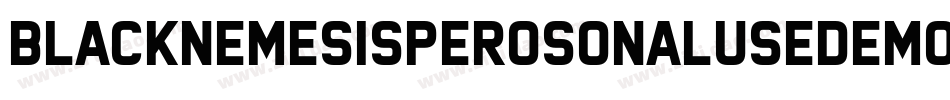 BlackNemesisPerosonalUseDemoGrunge-X82G字体转换