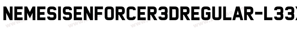 NemesisEnforcer3DRegular-l33X字体转换