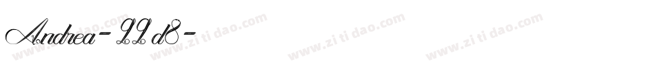 Andrea-22d8字体转换