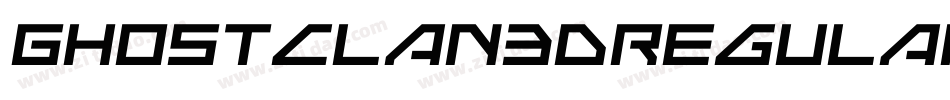 GhostClan3DRegular-aR0x字体转换