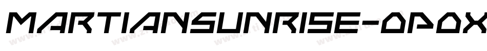 MartianSunrise-0p0X字体转换 MartianSunrise-0p0X字体转换