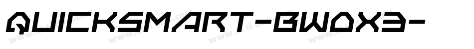 QuickSmart-BW0X3字体转换
