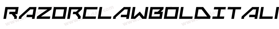 RazorclawBoldItalic-dV0x字体转换