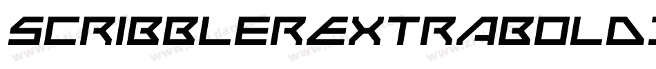 ScribblerExtraboldItalic-DK0x字体转换