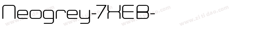 Neogrey-7XEB字体转换