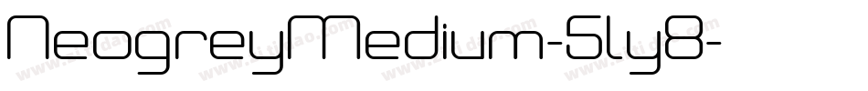 NeogreyMedium-5ly8字体转换