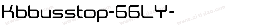 Kbbusstop-66LY字体转换