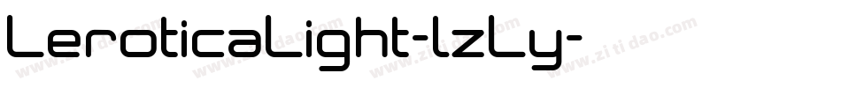 LeroticaLight-lzLy字体转换
