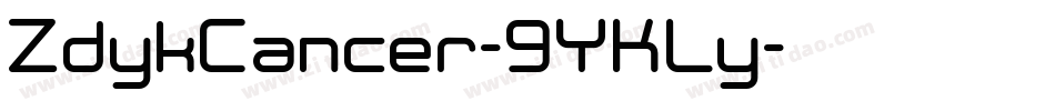 ZdykCancer-9YKLy字体转换