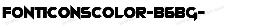 FontIconsColor-B6BG字体转换